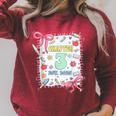 Chapter 3 Years Old 3rd Birthday Book Lover Coquette Bow Raglan Sleeve Sweatshirt Heather Dust