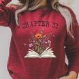 Chapter 31 Book Lovers & Readers 31st Birthday Wildflowers Raglan Sleeve Sweatshirt Heather Dust Chapter 31 Book Lovers & Readers 31st Birthday Wildflowers Raglan Sleeve Sweatshirt Heather Dust