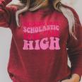 Chasing That Scholastic Book Fair High Raglan Sleeve Sweatshirt Heather Dust