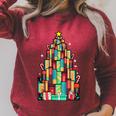Christmas Book Tree Holiday Loves Reading Bookworm Raglan Sleeve Sweatshirt Heather Dust Christmas Book Tree Holiday Loves Reading Bookworm Raglan Sleeve Sweatshirt Heather Dust
