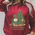 My Christmas Spirit Is Found In a Book Cozy Reading Graphic Raglan Sleeve Sweatshirt Heather Dust My Christmas Spirit Is Found In a Book Cozy Reading Graphic Raglan Sleeve Sweatshirt Heather Dust