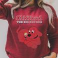 Clifford The Big Red Dog Clifford And Emily Book Cover Premium Tri-Blend Raglan Sleeve Sweatshirt Heather Dust Clifford The Big Red Dog Clifford And Emily Book Cover Premium Tri-Blend Raglan Sleeve Sweatshirt Heather Dust