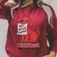 Clifford The Big Red Dog Let's Read Together Vintage Book Raglan Sleeve Sweatshirt Heather Dust Clifford The Big Red Dog Let's Read Together Vintage Book Raglan Sleeve Sweatshirt Heather Dust