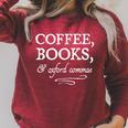 Coffee Books & Oxford Commas Bookworm Grammar Nerd Gift Raglan Sleeve Sweatshirt Heather Dust Coffee Books & Oxford Commas Bookworm Grammar Nerd Gift Raglan Sleeve Sweatshirt Heather Dust