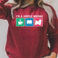 Coffee Books And Havanese Dog Men Women Kids Raglan Sleeve Sweatshirt Heather Dust