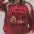 Coffee And Books Lover Quote Reading Enthusiast Raglan Sleeve Sweatshirt Heather Dust