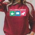 Coffee Books And Westie Dog For Men Women Kids Raglan Sleeve Sweatshirt Heather Dust