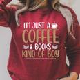 Coffee Lover Saying Book Reading Club Librarian Raglan Sleeve Sweatshirt Heather Dust