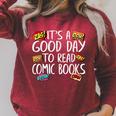 Comic Book Reading Collector Nerd Fan Anime Book Raglan Sleeve Sweatshirt Heather Dust