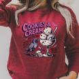 Cookie & Cream Ice Cream Butcher And Bird Book Lover Raglan Sleeve Sweatshirt Heather Dust Cookie & Cream Ice Cream Butcher And Bird Book Lover Raglan Sleeve Sweatshirt Heather Dust