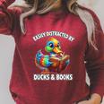 Cool Vintage Easily Distracted By Ducks & Books Lover Raglan Sleeve Sweatshirt Heather Dust Cool Vintage Easily Distracted By Ducks & Books Lover Raglan Sleeve Sweatshirt Heather Dust