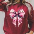 Coquette Bow Bookworm Book Reader Reading Books Pattern Girl Raglan Sleeve Sweatshirt Heather Dust Coquette Bow Bookworm Book Reader Reading Books Pattern Girl Raglan Sleeve Sweatshirt Heather Dust