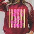Coquette Striped Most Likely To Read Books All Summer Raglan Sleeve Sweatshirt Heather Dust