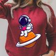 Cute Astronaut Read A Book Raglan Sleeve Sweatshirt Heather Dust Cute Astronaut Read A Book Raglan Sleeve Sweatshirt Heather Dust