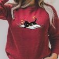 Cute Book Cat Book Lover Floral Teacher Life Women Raglan Sleeve Sweatshirt Heather Dust Cute Book Cat Book Lover Floral Teacher Life Women Raglan Sleeve Sweatshirt Heather Dust