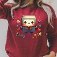 Cute Book Super Hero Reading Superhero Raglan Sleeve Sweatshirt Heather Dust