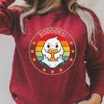 Cute Ghost Book Reading Halloween Teacher Top Puns For Men Women Kids Raglan Sleeve Sweatshirt Heather Dust