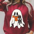 Cute Ghost Cat Reading Book Spooky Season Halloween Costume Raglan Sleeve Sweatshirt Heather Dust Cute Ghost Cat Reading Book Spooky Season Halloween Costume Raglan Sleeve Sweatshirt Heather Dust