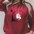 Cute Ghost Swinging Reading Book Halloween Ghost Costume Raglan Sleeve Sweatshirt Heather Dust Cute Ghost Swinging Reading Book Halloween Ghost Costume Raglan Sleeve Sweatshirt Heather Dust
