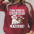 Cute Glasses Read Books & Pet My Maltese Lover Raglan Sleeve Sweatshirt Heather Dust Cute Glasses Read Books & Pet My Maltese Lover Raglan Sleeve Sweatshirt Heather Dust