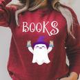 Cute Halloween Literacy Teacher Witch Reading Books Ghost Raglan Sleeve Sweatshirt Heather Dust Cute Halloween Literacy Teacher Witch Reading Books Ghost Raglan Sleeve Sweatshirt Heather Dust