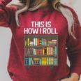 Cute Library Art For Men Women Book Reader School Librarian Raglan Sleeve Sweatshirt Heather Dust