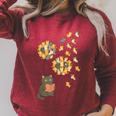 Cute Reading Cat With Kitten Dandelion Flowers Book Lover Raglan Sleeve Sweatshirt Heather Dust Cute Reading Cat With Kitten Dandelion Flowers Book Lover Raglan Sleeve Sweatshirt Heather Dust