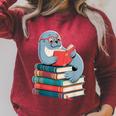 Cute Reading Seal On Books Book Lover Raglan Sleeve Sweatshirt Heather Dust Cute Reading Seal On Books Book Lover Raglan Sleeve Sweatshirt Heather Dust
