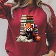 Cute Red Panda Reading Book Animal Bookworm Raglan Sleeve Sweatshirt Heather Dust Cute Red Panda Reading Book Animal Bookworm Raglan Sleeve Sweatshirt Heather Dust
