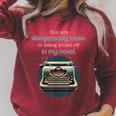 Dangerously Close For Mystery Novel Book Author Raglan Sleeve Sweatshirt Heather Dust
