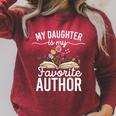 My Daughter Is My Favorite Author Support Book Writer Raglan Sleeve Sweatshirt Heather Dust My Daughter Is My Favorite Author Support Book Writer Raglan Sleeve Sweatshirt Heather Dust