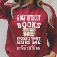 A Day Without Books Bookworm Women Teens Book Lovers Raglan Sleeve Sweatshirt Heather Dust A Day Without Books Bookworm Women Teens Book Lovers Raglan Sleeve Sweatshirt Heather Dust