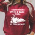 A Day Without Coffee & Books Is Like Just Kidding Raglan Sleeve Sweatshirt Heather Dust A Day Without Coffee & Books Is Like Just Kidding Raglan Sleeve Sweatshirt Heather Dust