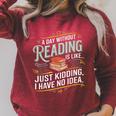 A Day Without Reading Is Like Book Lover Bookworm Raglan Sleeve Sweatshirt Heather Dust A Day Without Reading Is Like Book Lover Bookworm Raglan Sleeve Sweatshirt Heather Dust