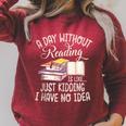 A Day Without Reading Is Like Just Kidding Book Lover Raglan Sleeve Sweatshirt Heather Dust A Day Without Reading Is Like Just Kidding Book Lover Raglan Sleeve Sweatshirt Heather Dust