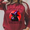 Some Days You Just Have To But On Cat Witch Reading Book Raglan Sleeve Sweatshirt Heather Dust