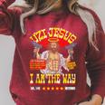 DCC Uzi Jesus I Am The Way Character Stats RPG Books Raglan Sleeve Sweatshirt Heather Dust DCC Uzi Jesus I Am The Way Character Stats RPG Books Raglan Sleeve Sweatshirt Heather Dust