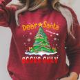 Dear Santa Books Only Christmas Tree Book Lovers Librarian Raglan Sleeve Sweatshirt Heather Dust