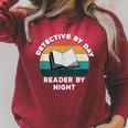 Detective By Day Reader By Night Cool Crime Book Lover Raglan Sleeve Sweatshirt Heather Dust Detective By Day Reader By Night Cool Crime Book Lover Raglan Sleeve Sweatshirt Heather Dust