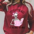 Dirty Romance Skeleton Reading Smut Smutty Book STFUATTDLAGG Raglan Sleeve Sweatshirt Heather Dust Dirty Romance Skeleton Reading Smut Smutty Book STFUATTDLAGG Raglan Sleeve Sweatshirt Heather Dust