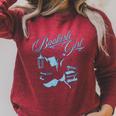 Disney Beauty And The Beast Bookish Girl Belle And Her Books Raglan Sleeve Sweatshirt Heather Dust