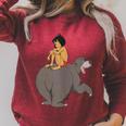 Disney The Jungle Book Mowgli And Baloo Chillin Raglan Sleeve Sweatshirt Heather Dust Disney The Jungle Book Mowgli And Baloo Chillin Raglan Sleeve Sweatshirt Heather Dust