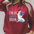 Disney Princess Belle I'm An Open Book Raglan Sleeve Sweatshirt Heather Dust
