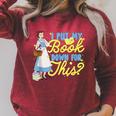 Disney Princess Belle I Put My Book Down For This Raglan Sleeve Sweatshirt Heather Dust