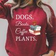 Dogs Books Coffee Plants Men Women Raglan Sleeve Sweatshirt Heather Dust Dogs Books Coffee Plants Men Women Raglan Sleeve Sweatshirt Heather Dust
