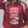 Dogs Books And Yarn Crocheter Crocheting Raglan Sleeve Sweatshirt Heather Dust Dogs Books And Yarn Crocheter Crocheting Raglan Sleeve Sweatshirt Heather Dust