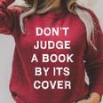 Don't Judge A Book By Its Cover Raglan Sleeve Sweatshirt Heather Dust Don't Judge A Book By Its Cover Raglan Sleeve Sweatshirt Heather Dust