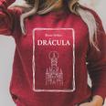 Dracula Bram Stoker Classic Gothic Novel Book Fan Premium Tri-Blend Raglan Sleeve Sweatshirt Heather Dust
