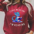 Dragon Reading Book Lover Leave Me Alone I'm Reading Raglan Sleeve Sweatshirt Heather Dust Dragon Reading Book Lover Leave Me Alone I'm Reading Raglan Sleeve Sweatshirt Heather Dust