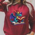 Dragon Wearing Glasses Reading A Book Raglan Sleeve Sweatshirt Heather Dust Dragon Wearing Glasses Reading A Book Raglan Sleeve Sweatshirt Heather Dust